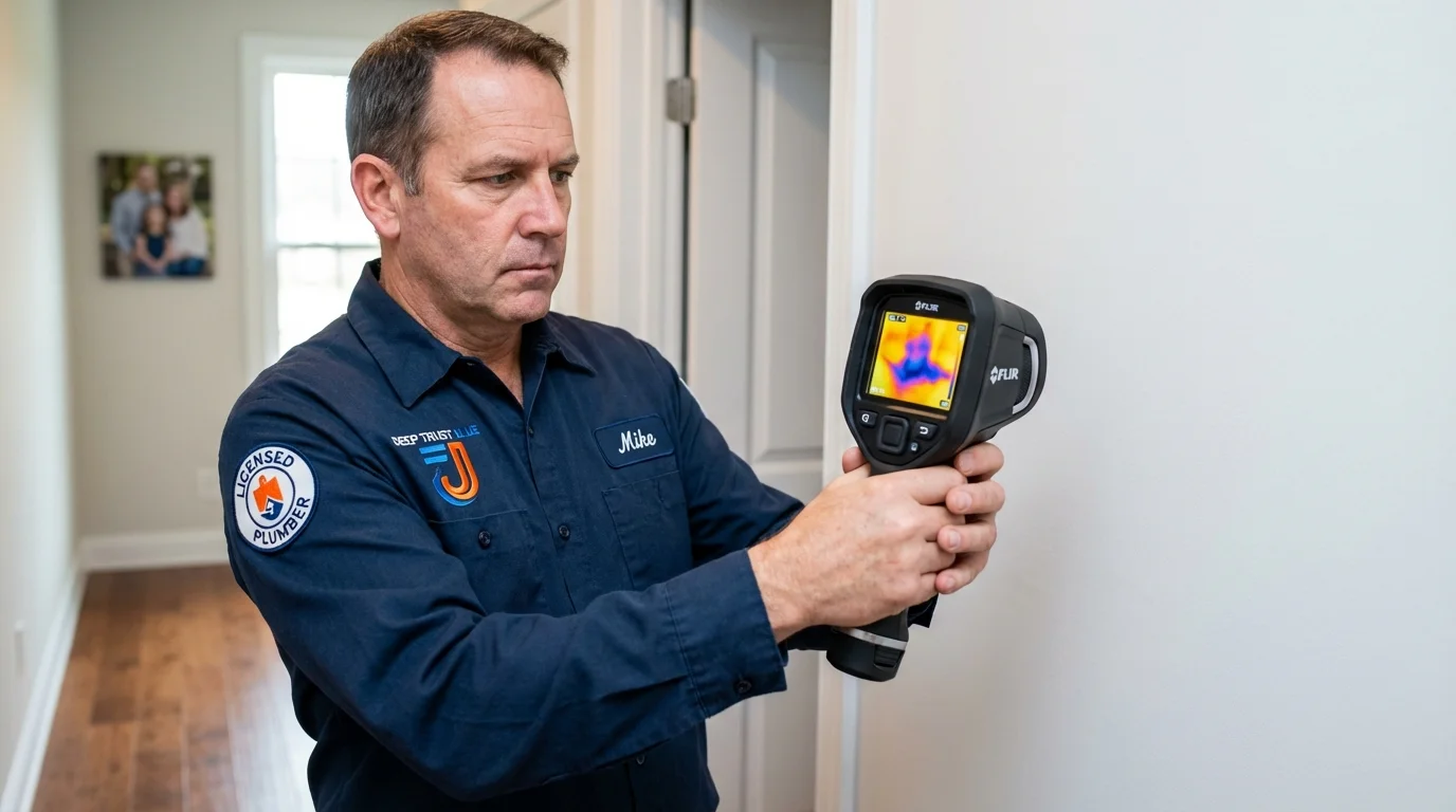 Thermal imaging leak detection by Johns Plumbing LLC in Sterling Heights